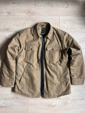 Men's Tan Quilted Workwear Jacket